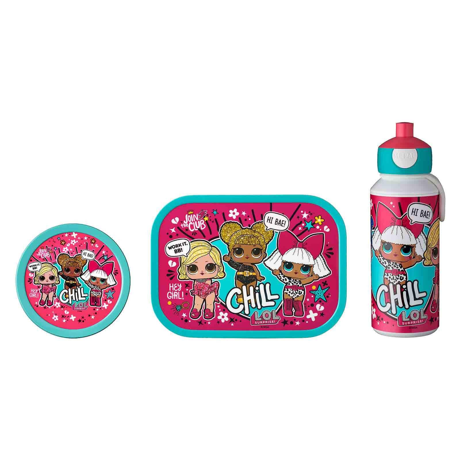 LUNCHSET Campus L.O.L Surprise 3-tlg. - Multicolor/Rosa, Kunststoff (2/2/2cm) - Mepal
