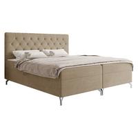 BOXBETT Guilette - H3 - Hellbraun/Silberfarben, Holz/Holzwerkstoff (160/200cm) - MIRJAN24