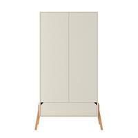 SCHRANK 2 Türen Kaschmir - Beige, Holzwerkstoff (117/199/50cm) - Petits-meubles
