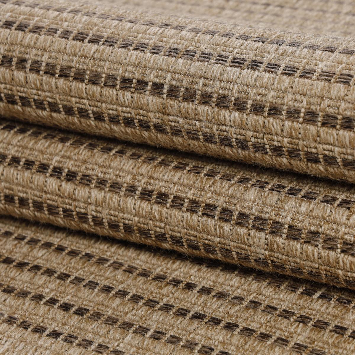 OUTDOORTEPPICH KASBERG, im Vintage-Stil, aus Polypropylen, Schwarz, 80 x 150 cm - Beige, Textil (150/80cm) - KADIMA DESIGN