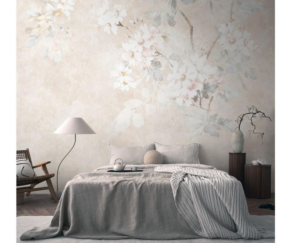 VLIESTAPETE Beige 371/280 cm - Beige/Weiß, Textil (371/1cm) - KUNSTLOFT