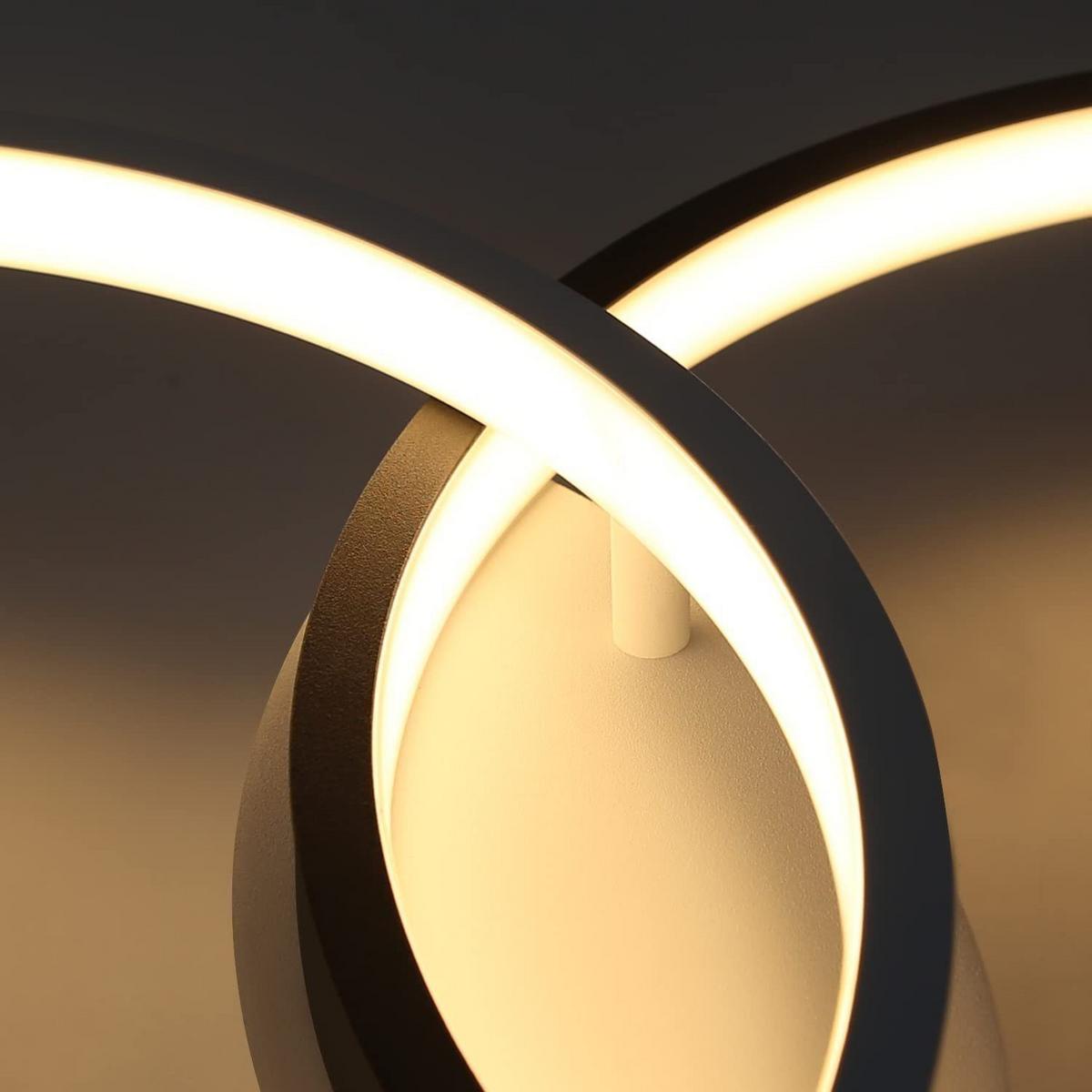 LED-DECKENLEUCHTE Gricelda 54/32/9 cm - Schwarz, Metall (54/32/9cm) - Nettlife