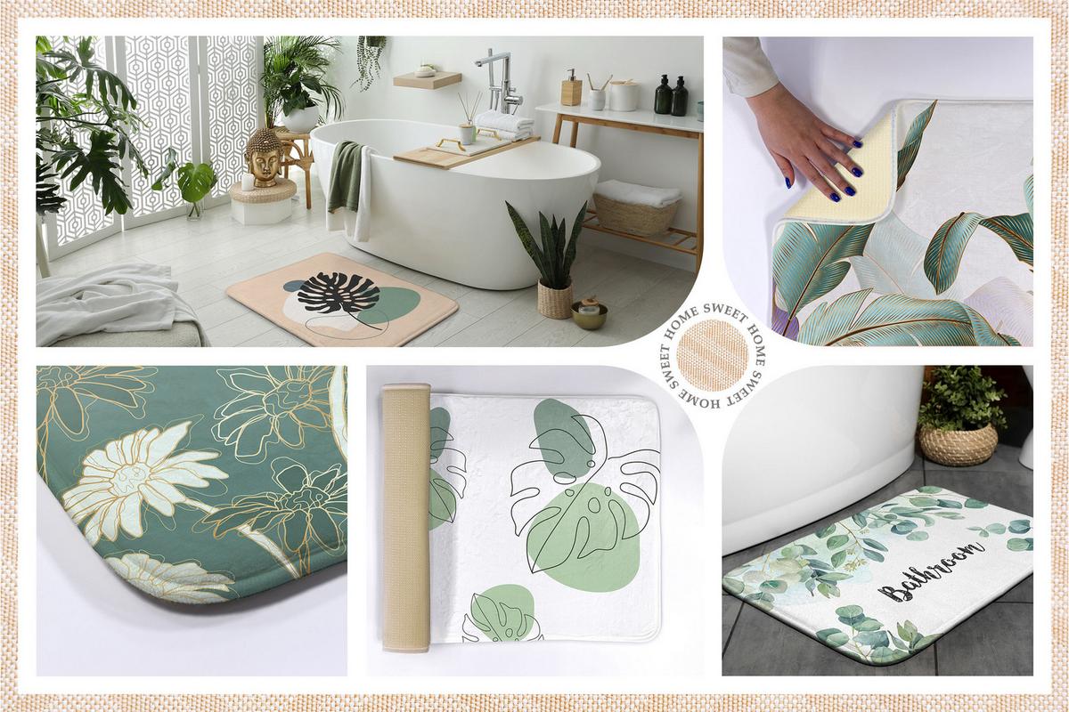 BADTEPPICH 75x45 cm Weißer Marmor - Weiß, Textil (75/45cm) - TULUP