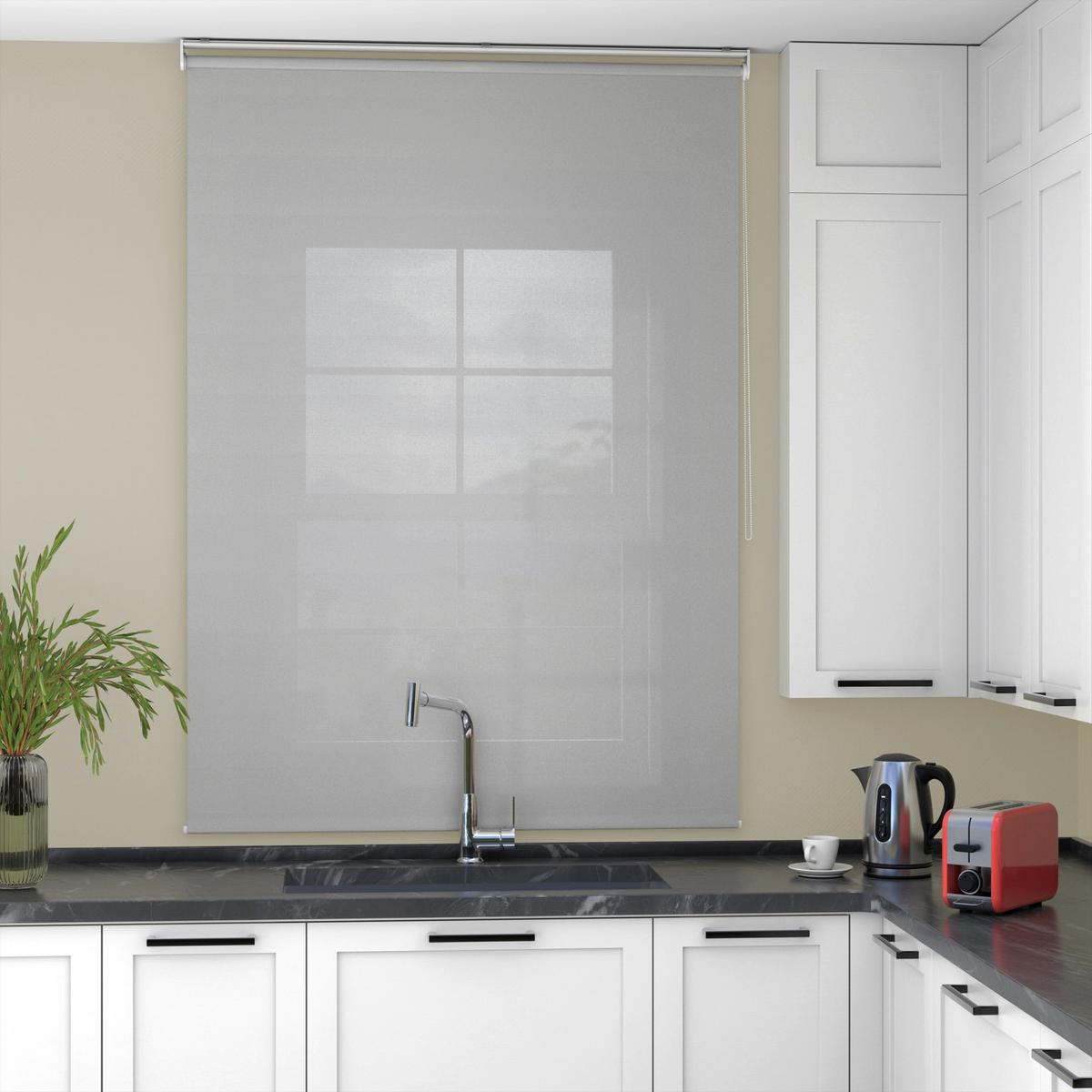 ROLLO blickdicht grau 120 x 150cm - Grau, Textil (120/150cm) - Deco-Raum
