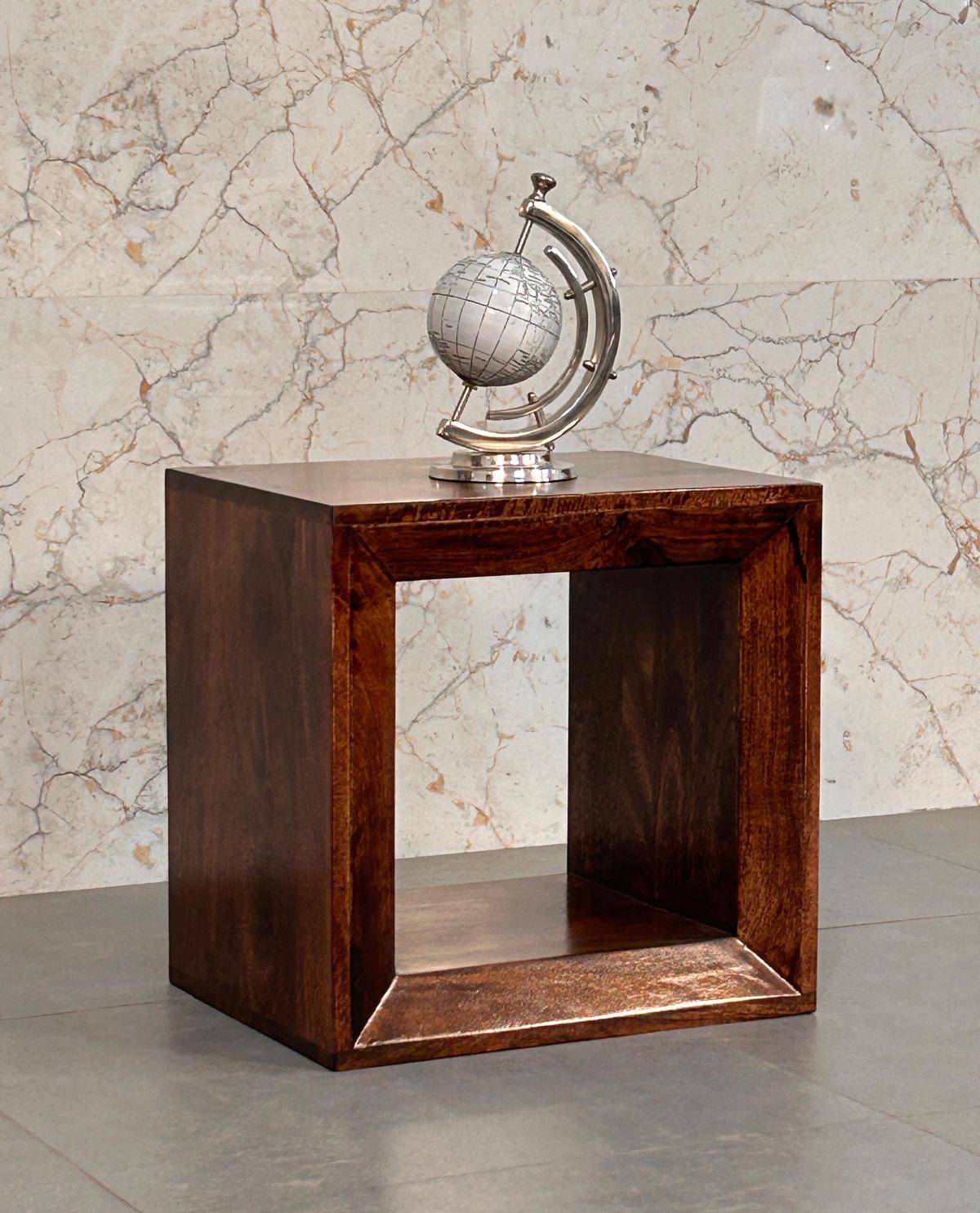 BEISTELLTISCH Solis Offen Kalifornisch Nussbaum, Offenes Regal, Dunkelbraun - Dunkelbraun, Holz (35/45/45cm) - Artisan Furniture