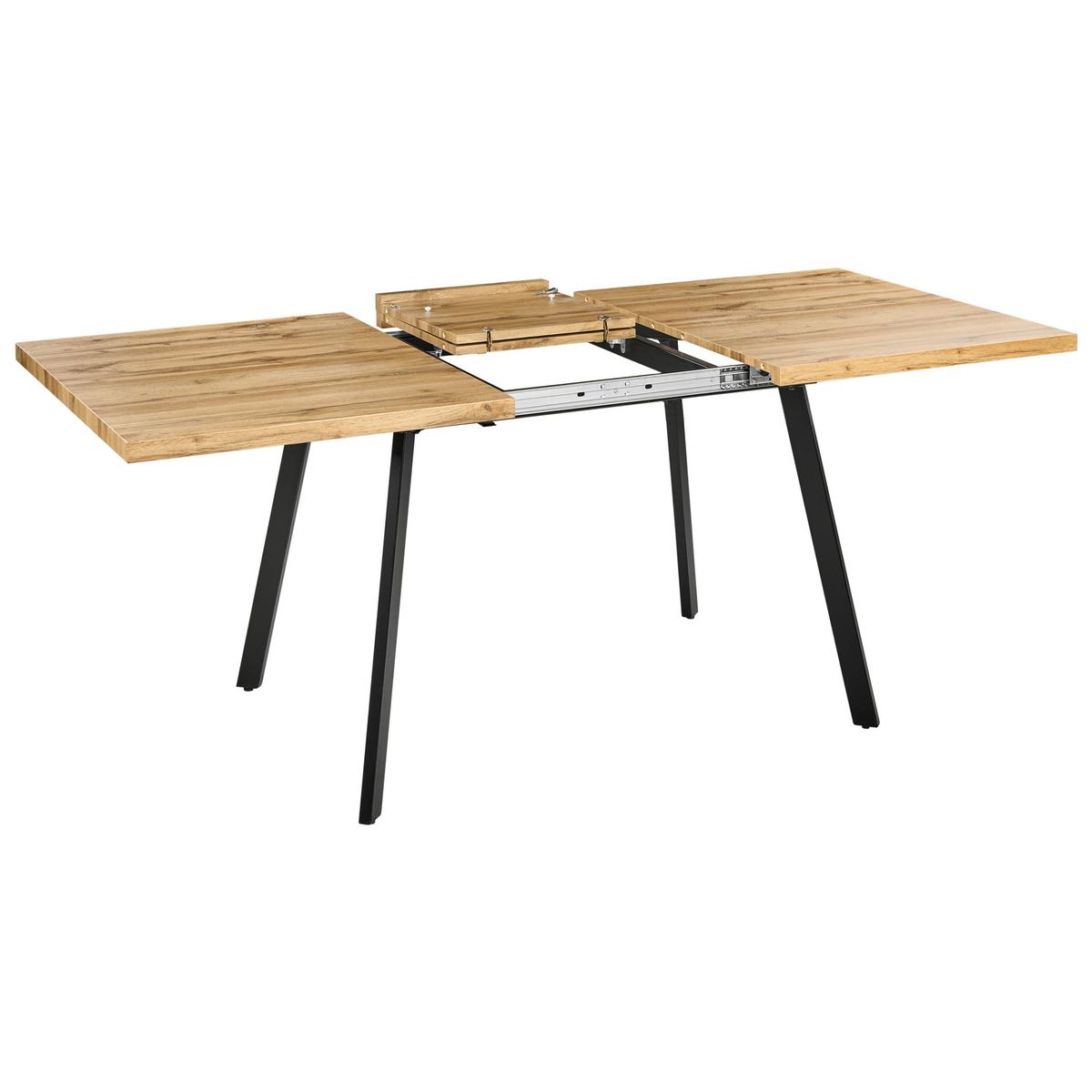 ESSTISCH ausziehbar Braun 140/180/90 cm Harlow - Braun, Holzwerkstoff (140/90/75cm) - Beliani