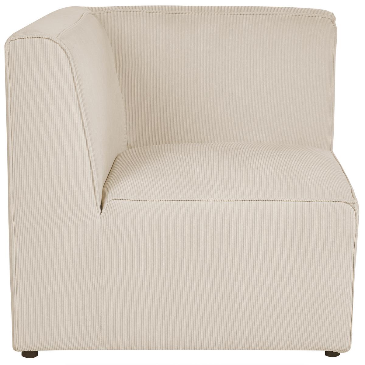 2-SITZER-SOFA Cord hellbeige Lemvig - Beige, Textil (166/78/83cm) - Beliani