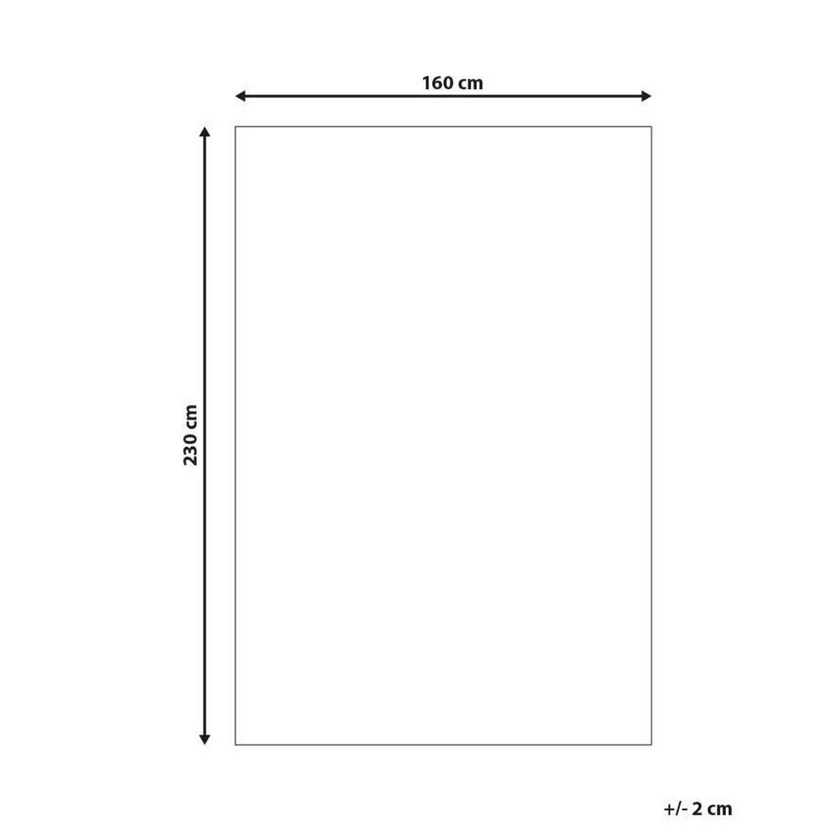 TEPPICH Braun 160/230 cm Wolle Kargil - Braun, Textil (160/230cm) - Beliani