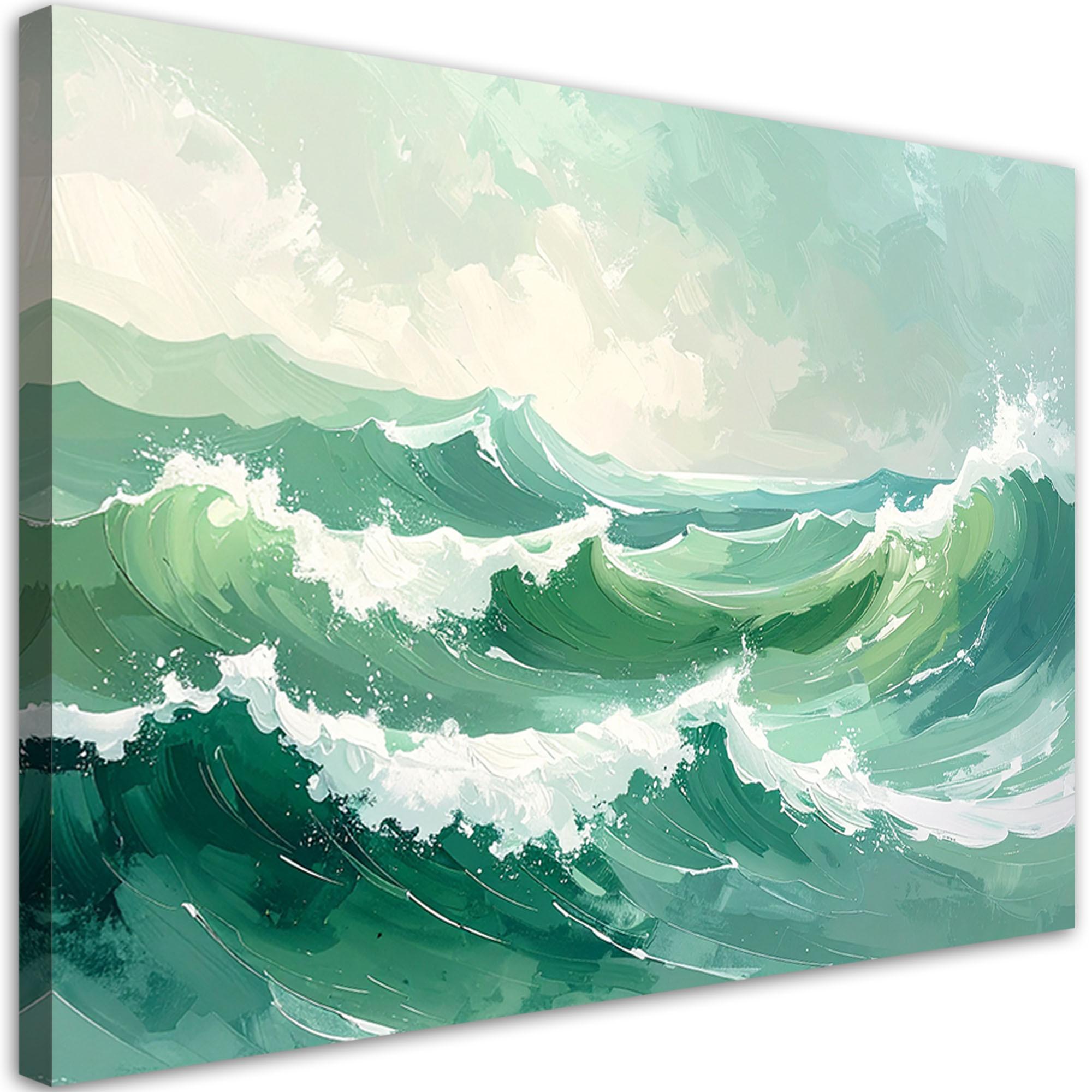 LEINWANDBILD Natur und Botanik 60x40cm - Grün, Textil (60/40cm) - Feeby