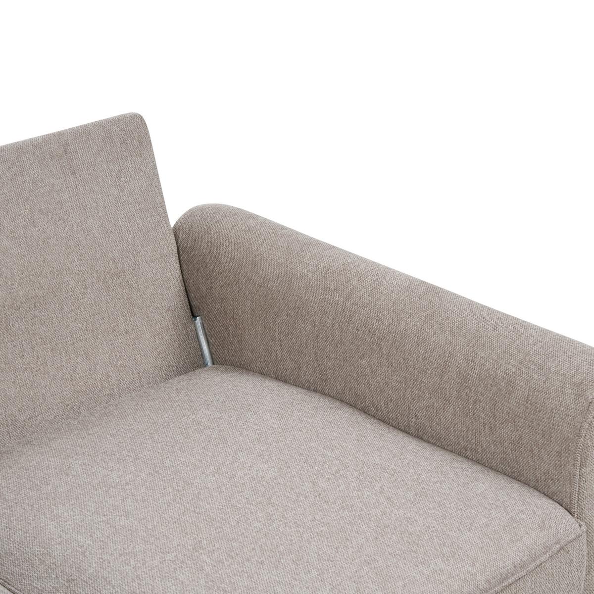 2-SITZER-SOFA Stoff hellbraun Ronneby - Hellbraun/Braun, Textil (140/88/78cm) - Beliani