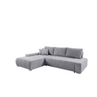 ECKSOFA Vogar In Poso - Hellgrau, Holzwerkstoff/Textil (265/185cm) - Fun Möbel