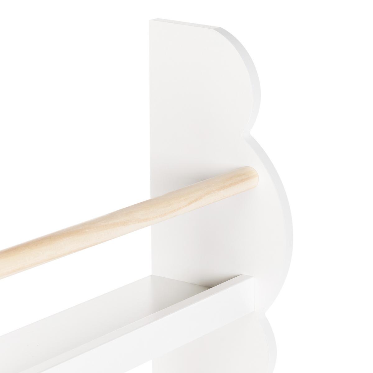 WANDREGAL 80 cm Weiß Rigolet - Weiß, Holzwerkstoff (43/80/14cm) - Beliani