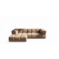 ECKSOFA Blanche In Bluvel - Braun, Holzwerkstoff/Textil (280/150cm) - Fun Möbel