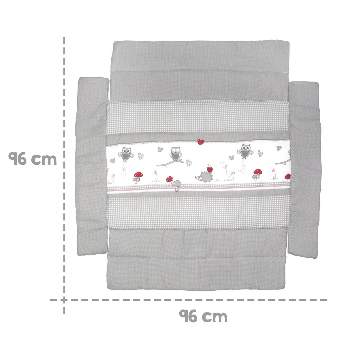 LAUFGITTEREINLAGE Adam & Eule - Grau, Textil (96/18/96cm) - Roba