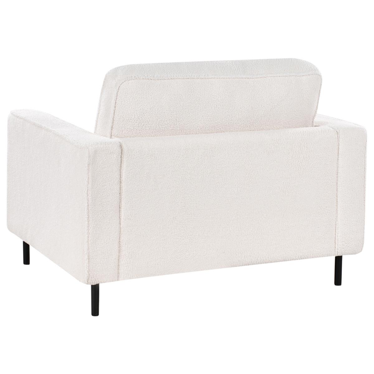 SESSEL Weiß Savalen - Schwarz/Weiß, Textil (117/87/91cm) - Beliani