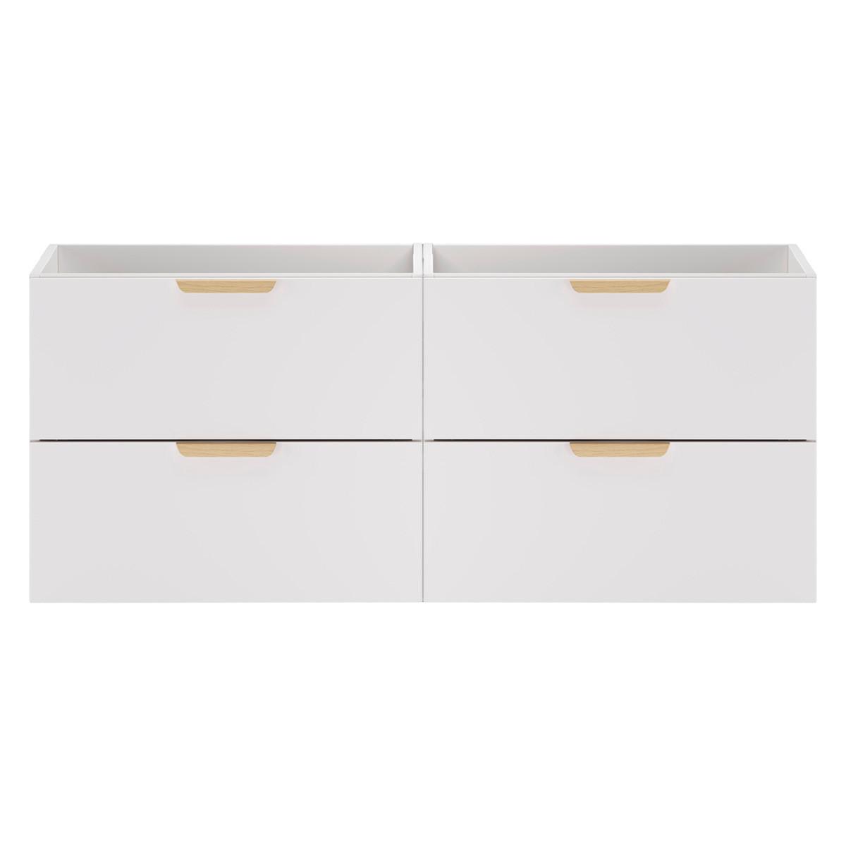 WASCHTISCHUNTERSCHRANK 120cm Oria Weiß - Weiß, Holzwerkstoff (120/50/45.5cm) - Petits-meubles