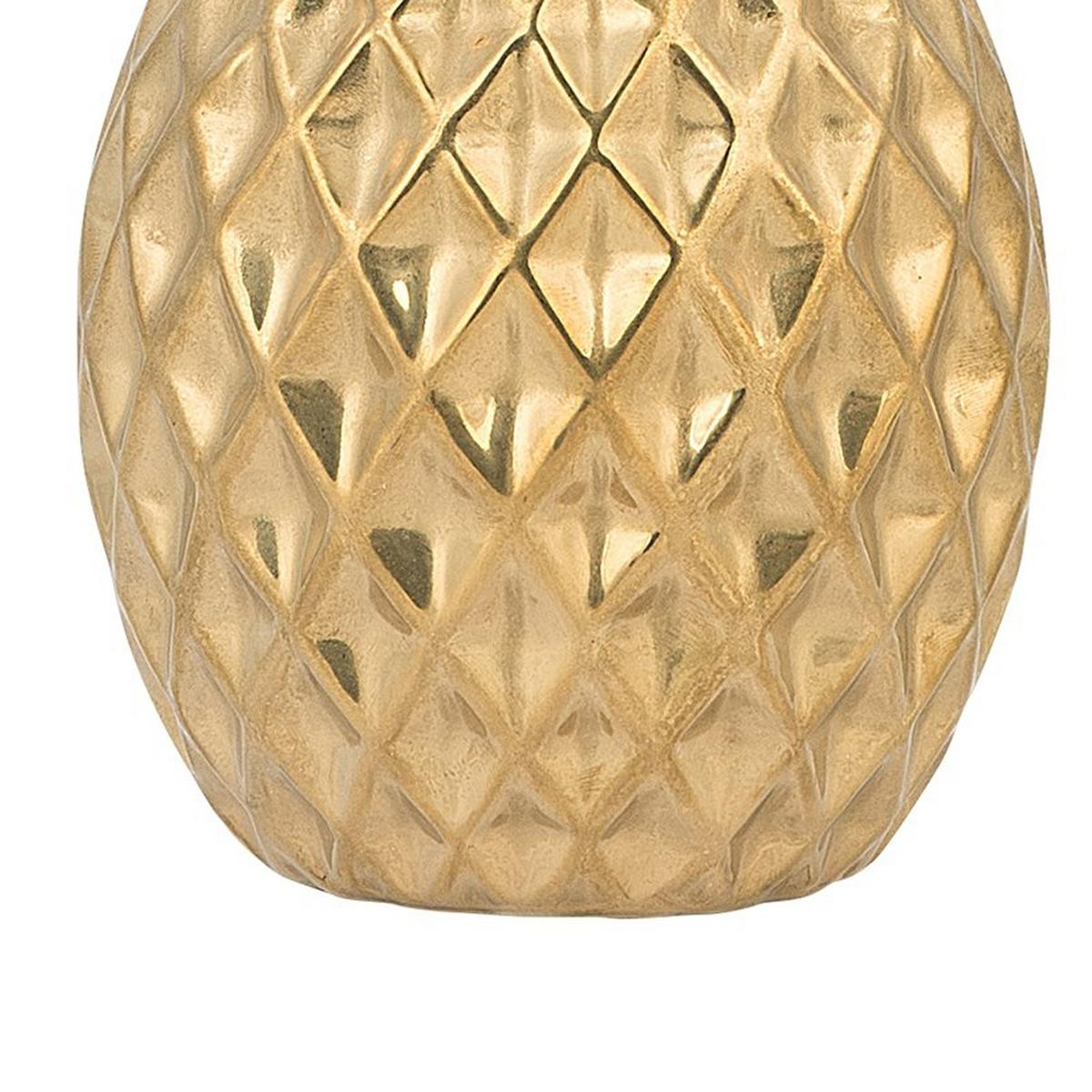 DEKOFIGUR Gold Tyana - Goldfarben, Keramik (12/23/12cm) - Beliani