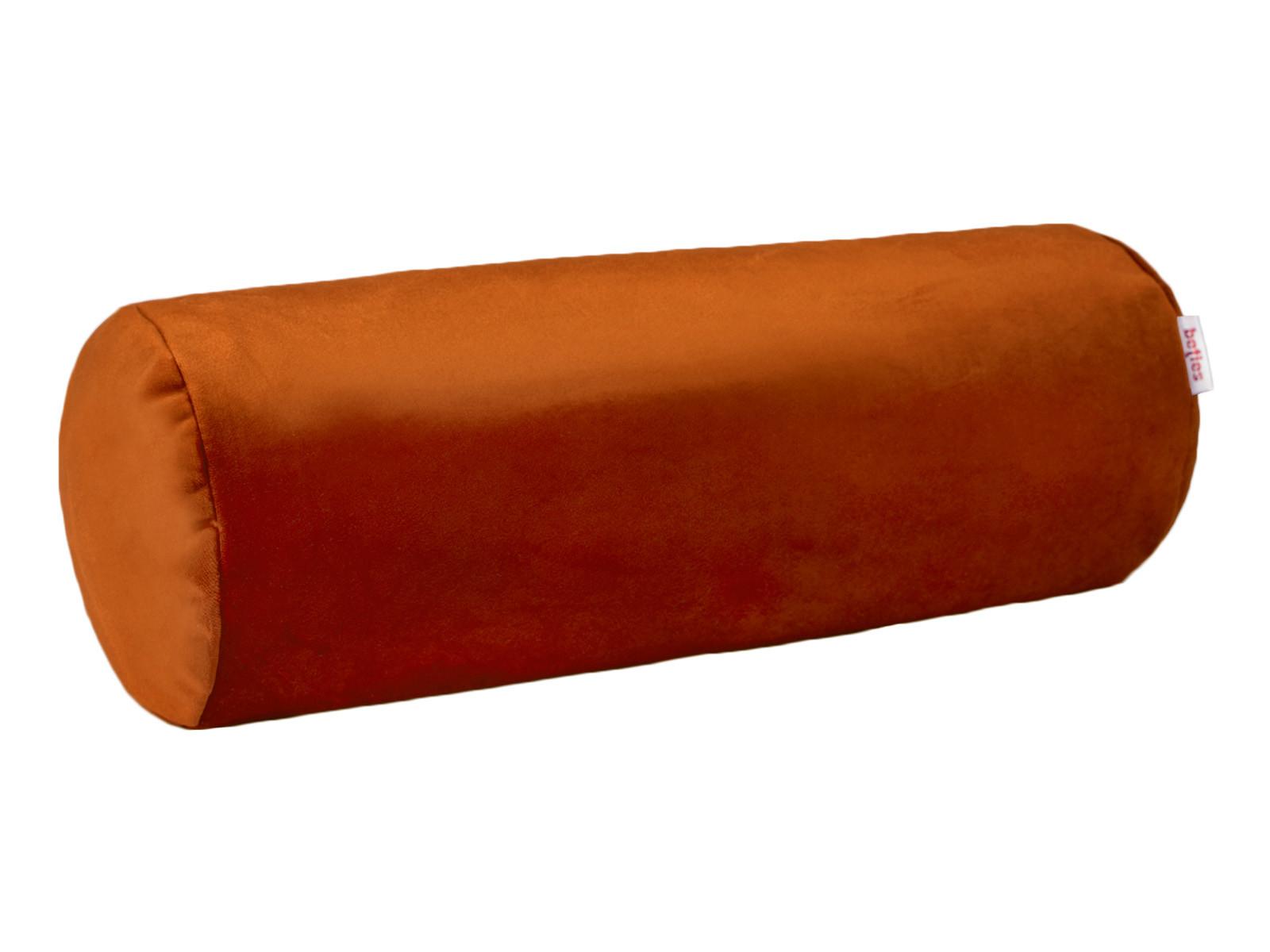 NACKENROLLENHÜLLE Samt&Sonders rost-orange 40/15 cm - Dunkelorange, Textil (15/40cm) - beties Heimtextil