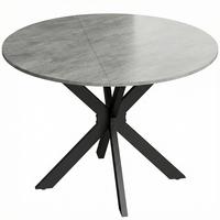KLAPPBARER-ESSTISCH MDF Stahl Grau - Grau, Holzwerkstoff (110/110/76cm) - HOMCOM