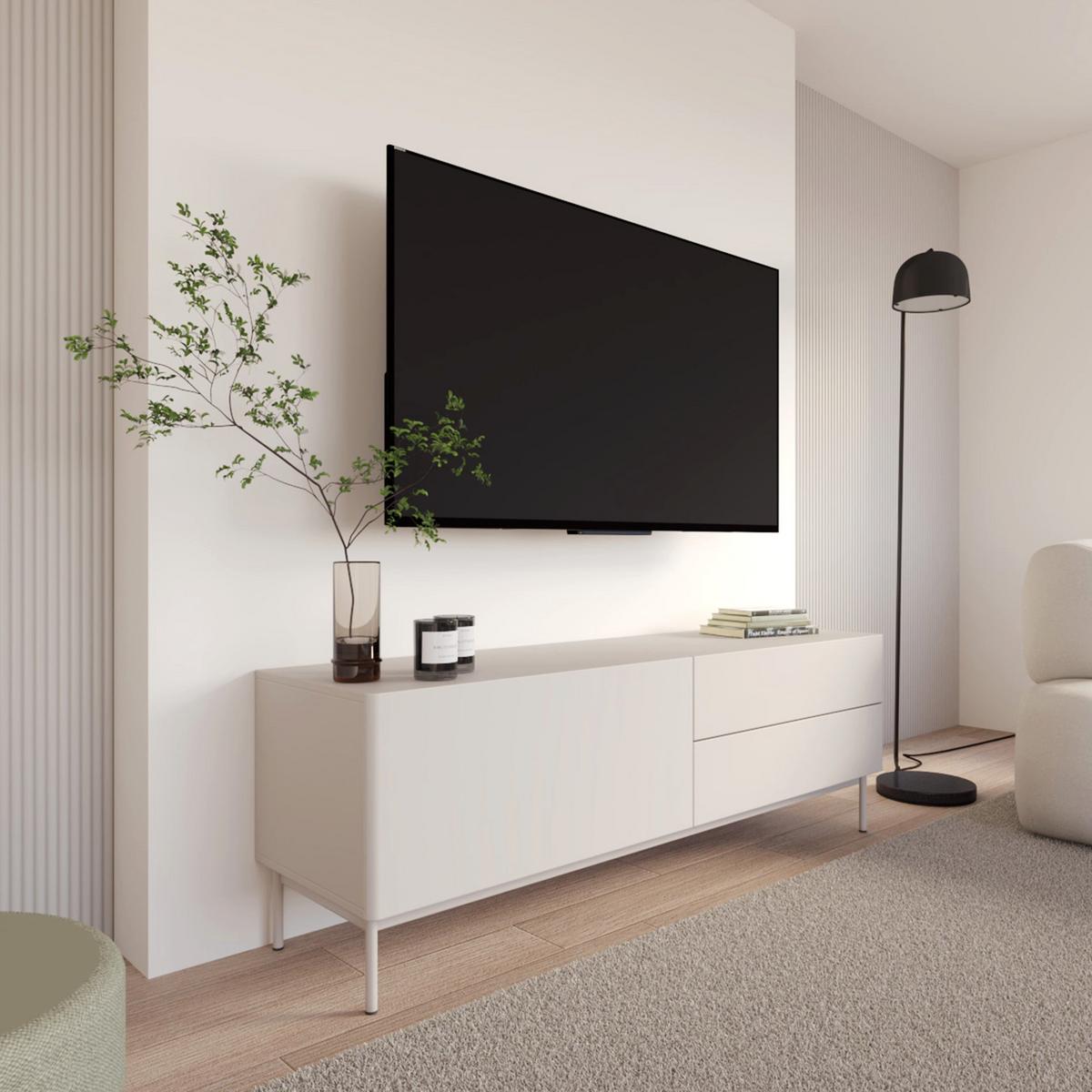TV-LOWBOARD Olio KASCHMIR 160 CM - Kaschmir, Holzwerkstoff/Metall (160/52/38.6cm) - Selsey