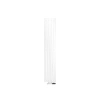BADHEIZKÖRPER Stella 260x1400 mm Weiß mit Ventil Eckform - Weiß, Metall (26/140/5cm) - LuxeBath