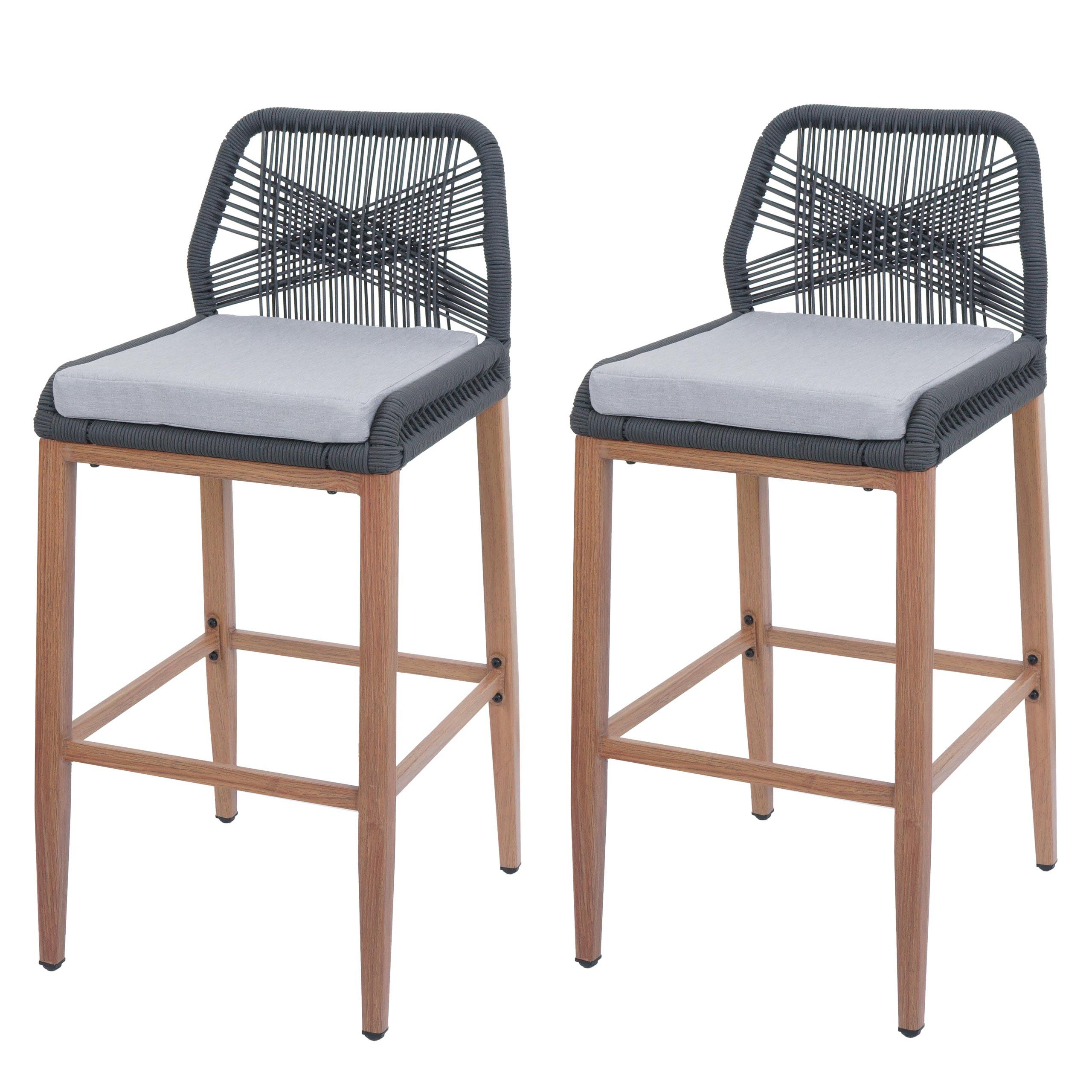 BARHOCKER Anthrazit, Hellgrau - Anthrazit/Hellgrau, Metall (45/101/50cm) - MCW