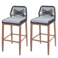 BARHOCKER Anthrazit, Hellgrau - Anthrazit/Hellgrau, Metall (45/101/50cm) - MCW
