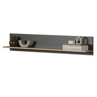 WANDBOARD grau, Evoke Eiche 150 cm, Wandregal hängend - Anthrazit/Grau, Holzwerkstoff (150/25/18cm) - Top.Furn