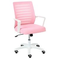 BÜROSTUHL Rosa Radiant - Pink, Textil (58/88/58cm) - Beliani