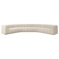WOHNLANDSCHAFT modulares Sofa Lazro-U1 - 373x373x70 cm Beige - Beige, Holzwerkstoff/Textil (373/70/373cm) - ALTDECOR