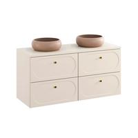 DOPPELWASCHTISCH 120.6cm Sanae Sandbeige - Beige, Holzwerkstoff (120.6/59/46cm) - Petits-meubles