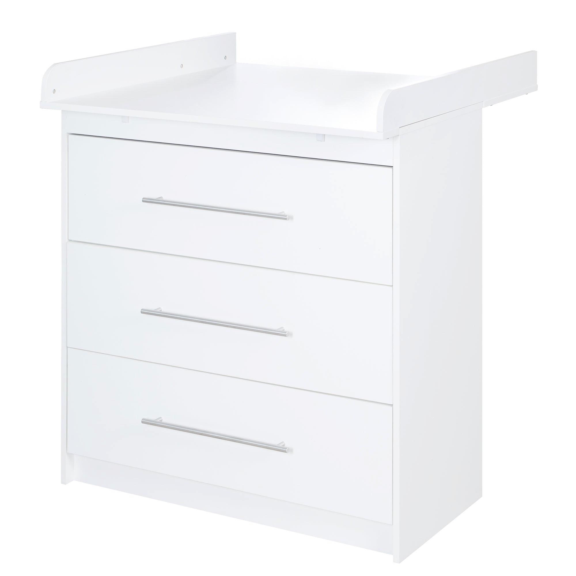 WICKELKOMMODE Maren - Weiß, Holzwerkstoff/Metall (88.5/98/75cm) - Roba