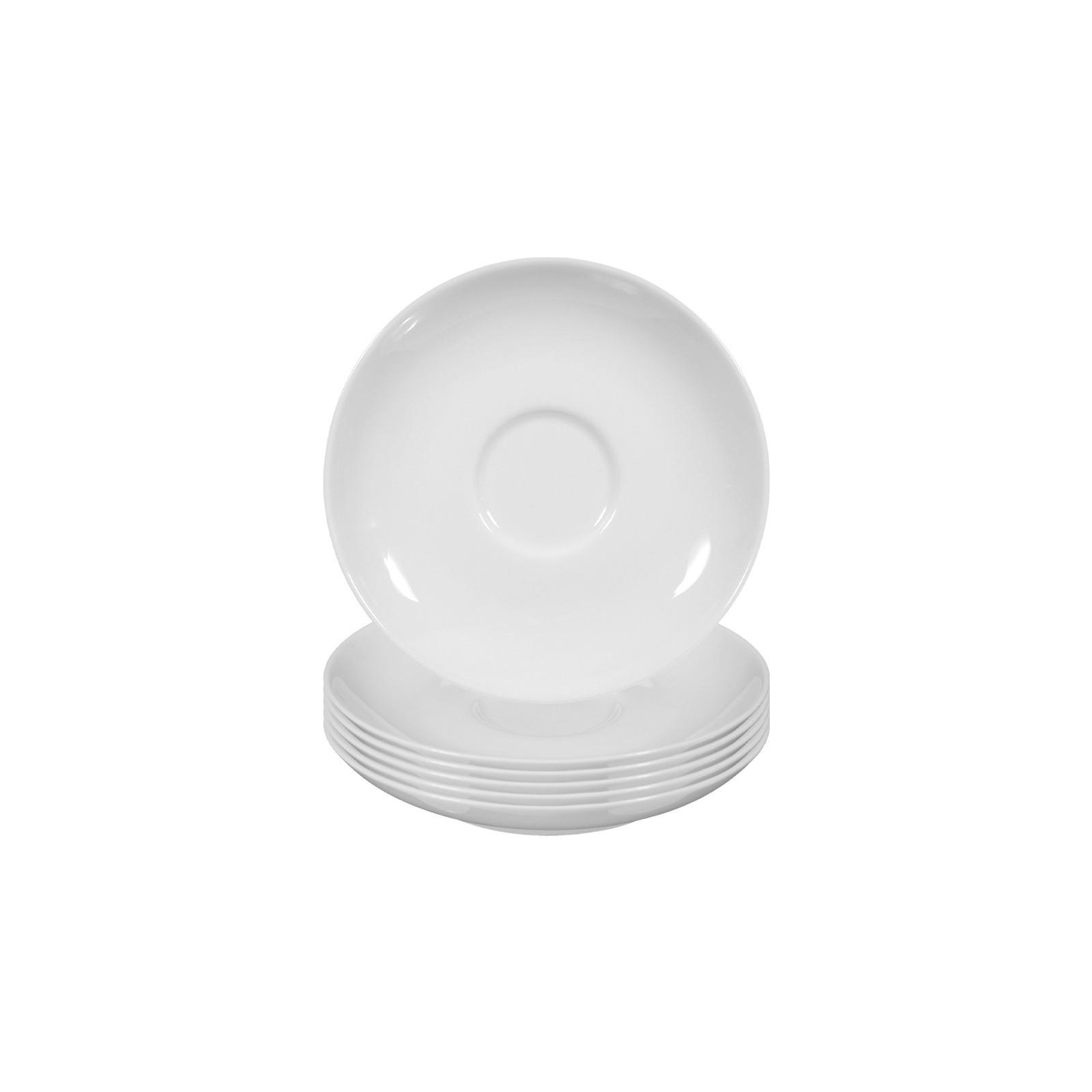 ESPRESSOUNTERTASSEN Rondo/Liane weiß ø 11,9 cm 6er Set - Weiß, Keramik (11.9cm) - Seltmann Weiden