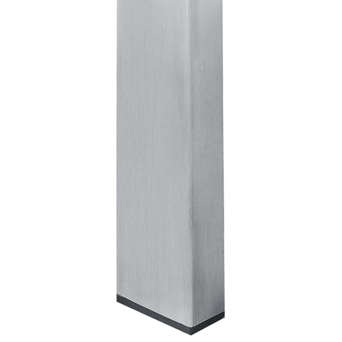 GARTENTISCH Keramik-Glas weiß 180/90 cm Cosoleto - Silberfarben/Weiß, Glas (180/90/75cm) - Beliani