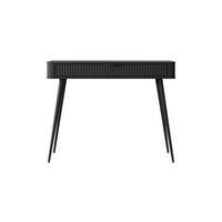 KONSOLENTISCH LANTANA 100,2/78/38 cm mit Schubladen, Schwarz - Schwarz, Holzwerkstoff (38/100.2/78cm) - MASSENO