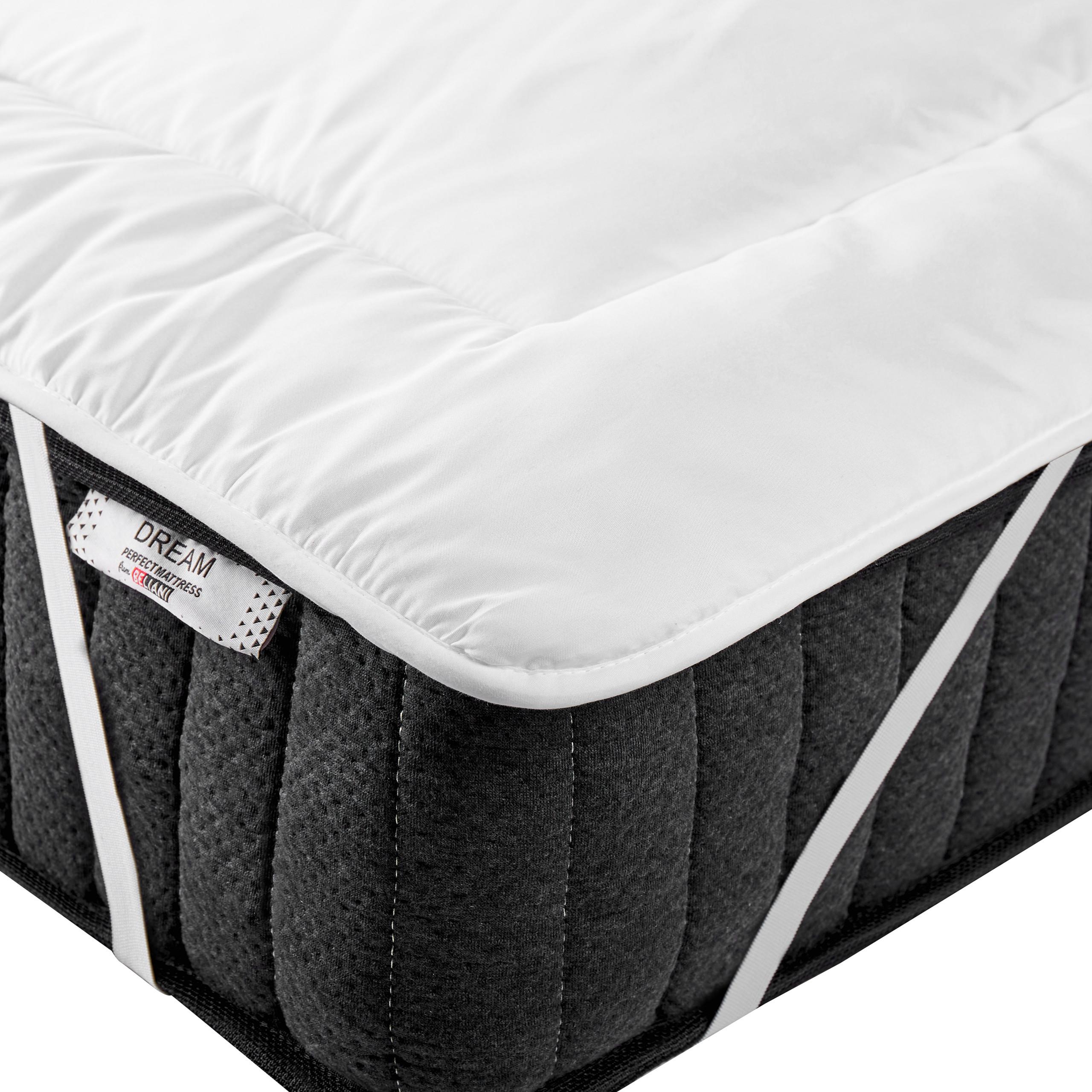 MATRATZENTOPPER 90/200 cm Aizkorri - Weiß, Textil (90/200cm) - Beliani
