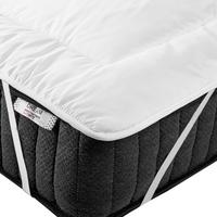 MATRATZENTOPPER 90/200 cm Aizkorri - Weiß, Textil (90/200cm) - Beliani