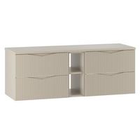 WASCHTISCHUNTERSCHRANK 140.6cm Tao Kaschmir - Beige, Holzwerkstoff (140.6/52.2/46.5cm) - Petits-meubles