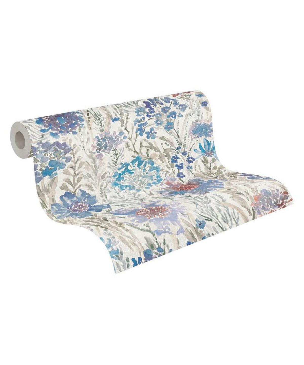 VLIESTAPETE Blau 53/1005 cm - Blau, Textil (53/1cm) - KUNSTLOFT