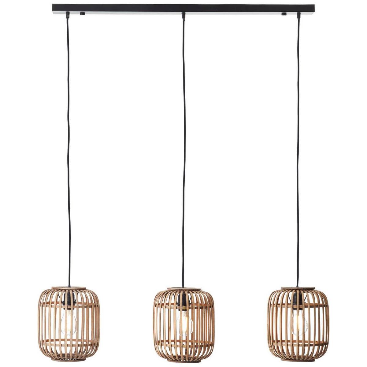 PENDELLEUCHTE Woodrow 93778/20 - Hellbraun, Metall (21.5/105/130cm) - Brilliant