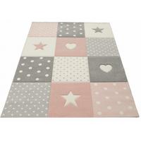 SPIELTEPPICH IDRO Patchwork Polypropylen Pink 80 x 150 cm - Rosa, Textil (80/150cm) - KADIMA DESIGN