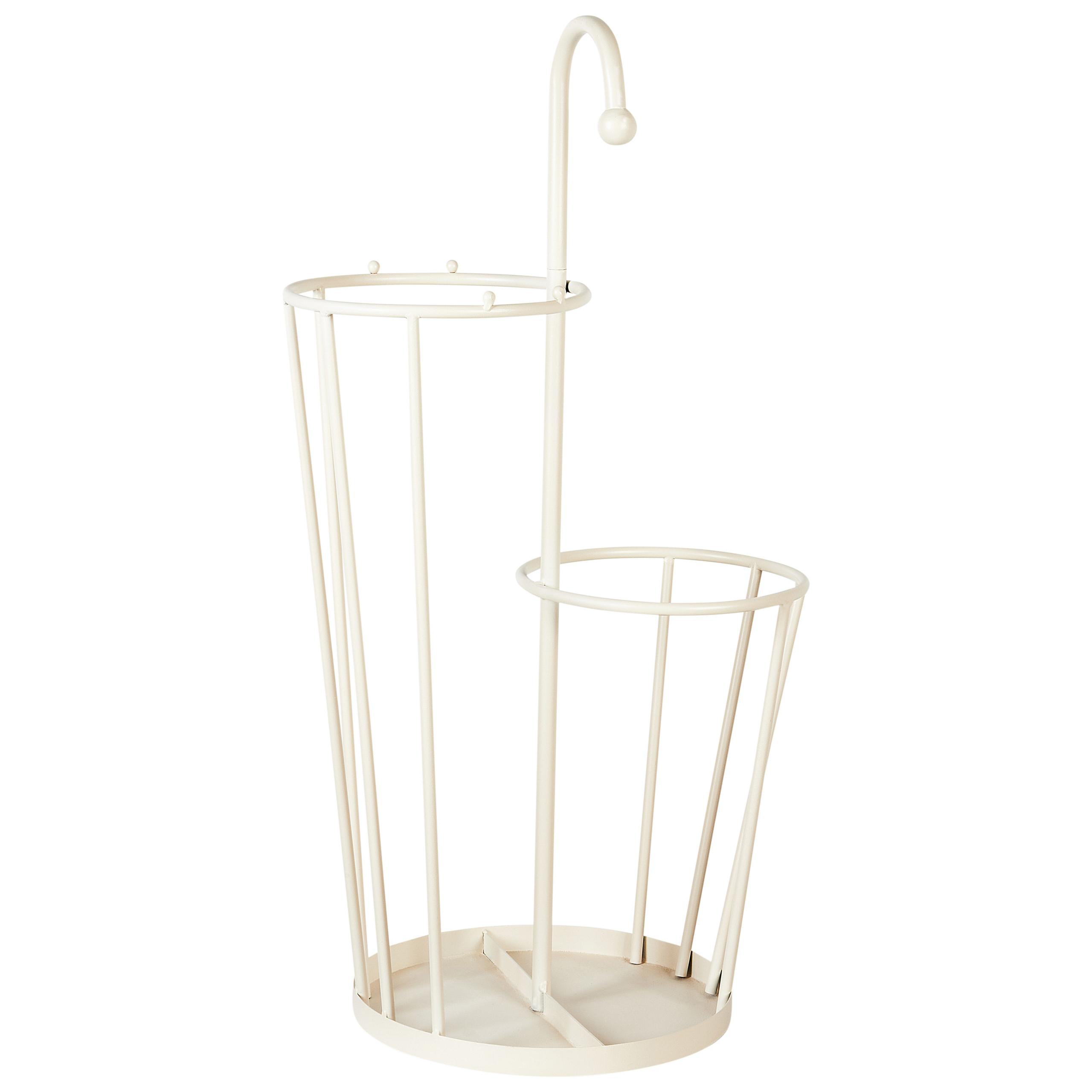 SCHIRMSTÄNDER Metall Hellbeige Chambord - Beige, Metall (26/70/26cm) - Beliani