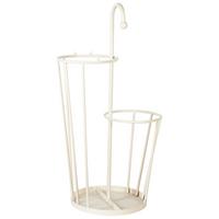 SCHIRMSTÄNDER Metall Hellbeige Chambord - Beige, Metall (26/70/26cm) - Beliani