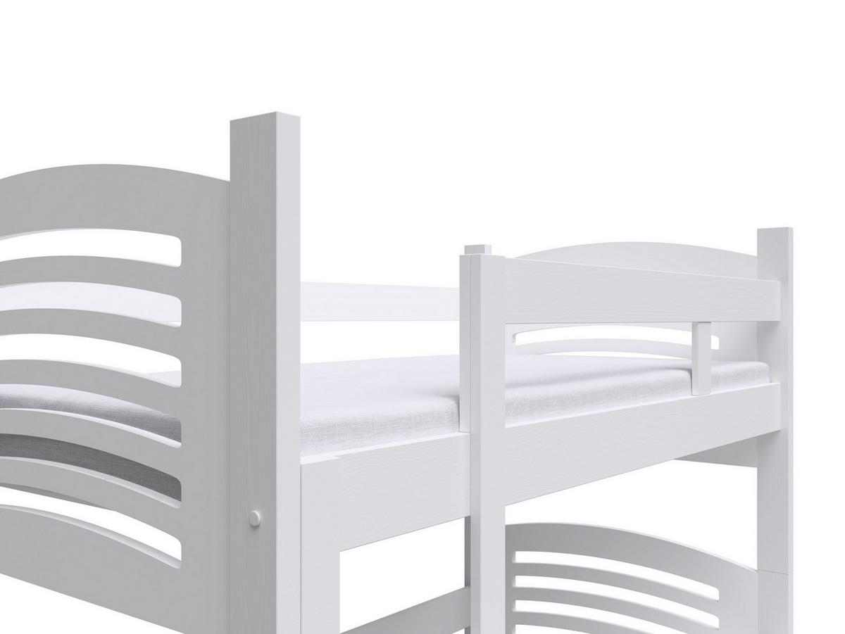 ETAGENBETT OHANA mit Bettkasten 75x160 cm Weiß - Weiß, Holz (75/160cm) - MASSENO