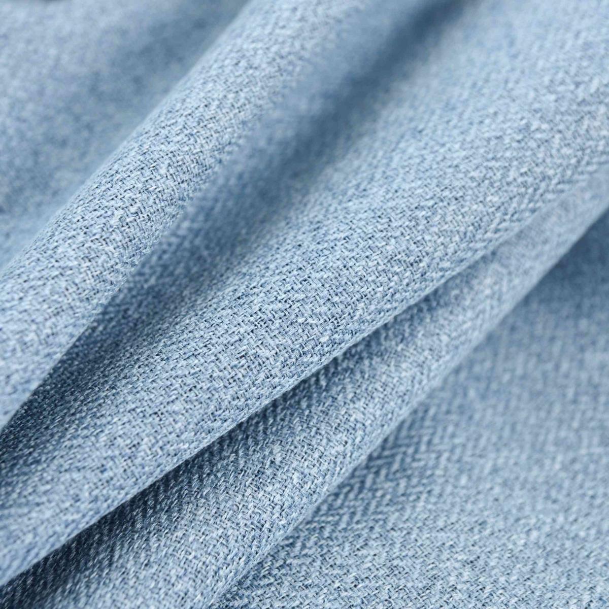 VORHANG 2ER SET »München Dark« HxB 225x145 cm Blau - Blau, Textil (145/225cm) - Gardinenbox