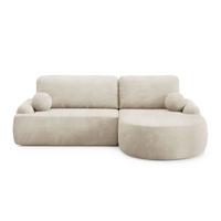 ECKSOFA CLEO II mit Schlaffunktion Version Rechte Poso 105 - Creme, Kunststoff (264/172cm) - Lookway