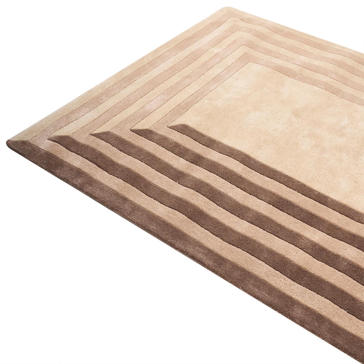 TEPPICH Beige 160/230 cm Viskose Sarai - Beige, Textil (160/230cm) - Beliani