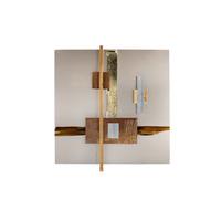 WANDDEKO Gold 83/83 cm - Goldfarben/Braun, Metall (2/83/6cm) - KUNSTLOFT