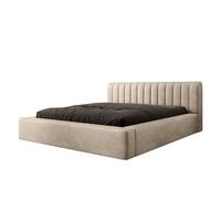 POLSTERBETT Peoria Stoff Macau - Beige, Holzwerkstoff/Textil (180/200cm) - Fun Möbel