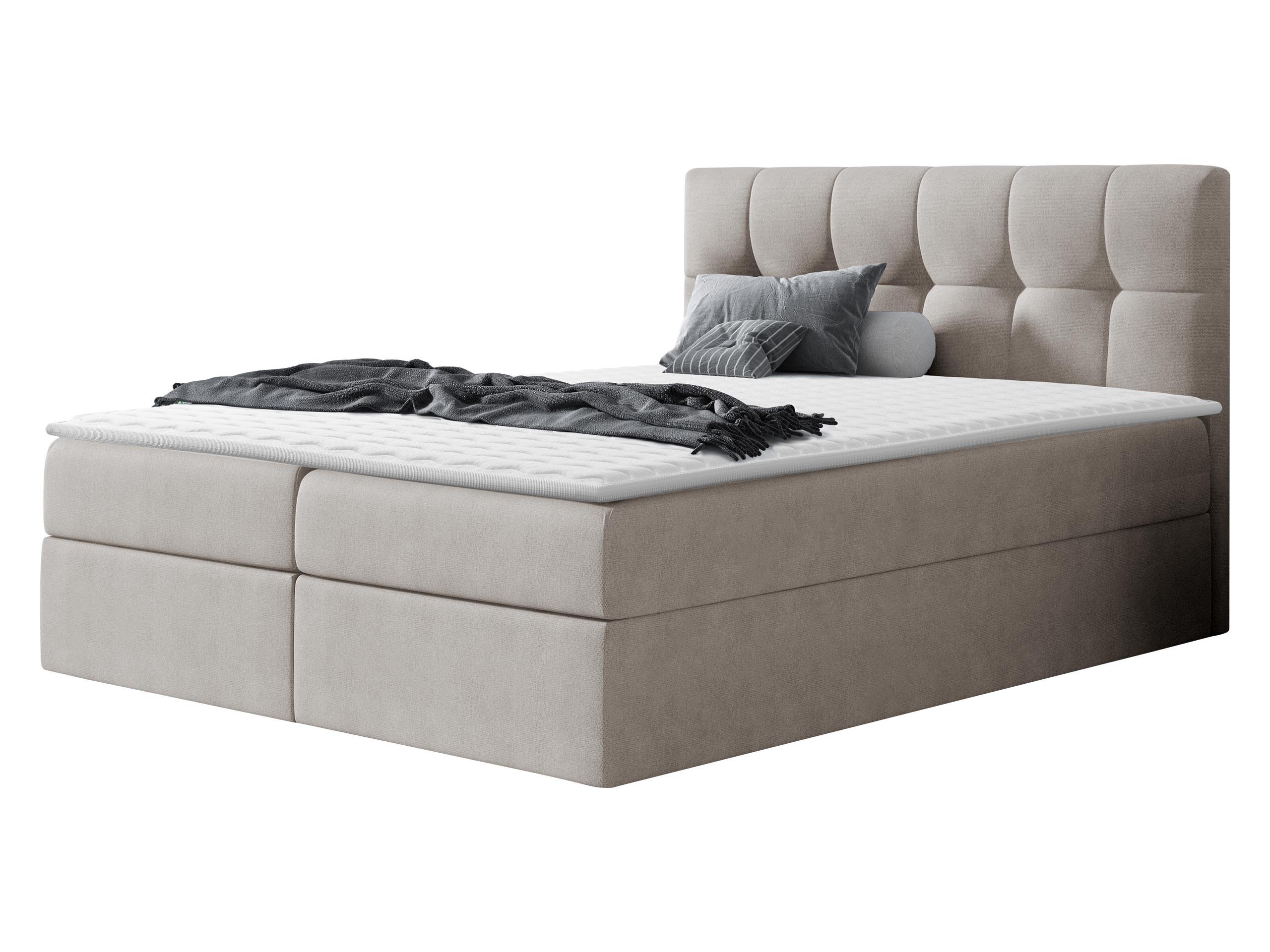 BOXBETT Rico - H3 - Naturfarben, Holz/Textil (180/200cm) - MIRJAN24